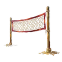 volleyball net beach Oil Painting icon