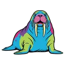 walrus Pop Art icon