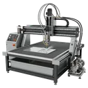 waterjet cutter Photorealistic icon