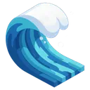 wave Isometric icon
