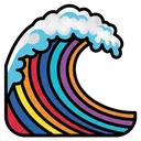 wave Pop Art icon