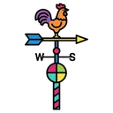 weathervane Pop Art icon