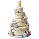 wedding cake Oil Painting icon