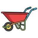 wheelbarrow Pop Art icon