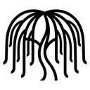 willow tree Line Art icon