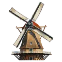 windmill Oil Painting icon