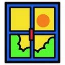 window Pop Art icon