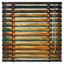 window curtain blinds Oil Painting icon