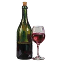 wine glass bottle