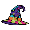 witch hat Pop Art icon