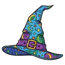 wizard hat Pop Art icon