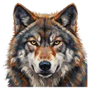 wolf Oil Painting icon