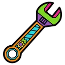 wrench Pop Art icon