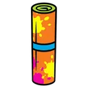 yoga mat Pop Art icon