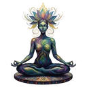 yoga meditation Oil Painting icon