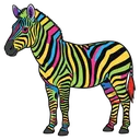 zebra Pop Art icon
