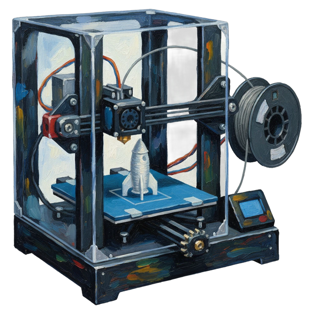 3d printer Oil Painting icon - free AI-generated oil painting icon for web and app projects