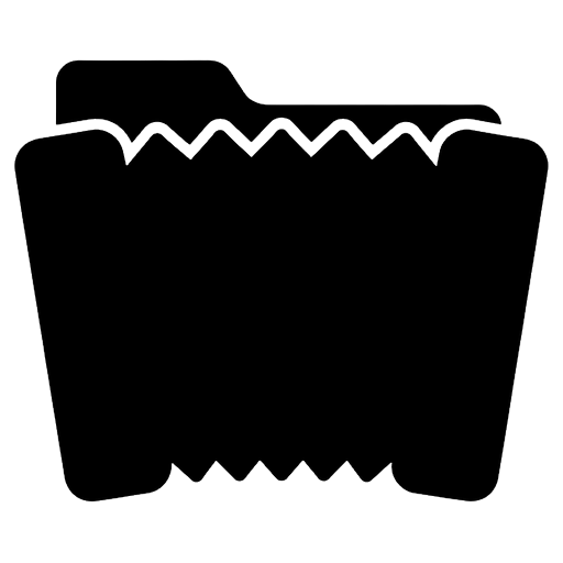 accordion file Solid Glyph icon