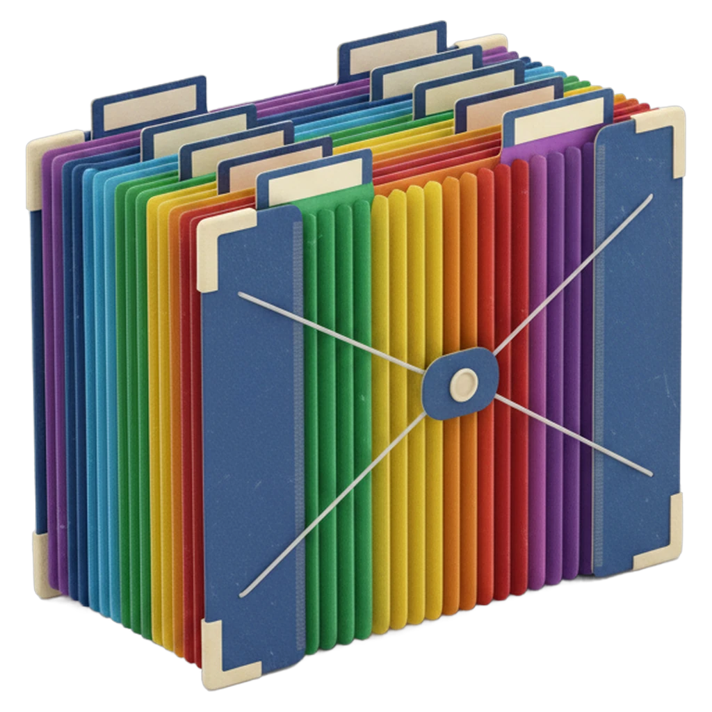 accordion file Photorealistic icon