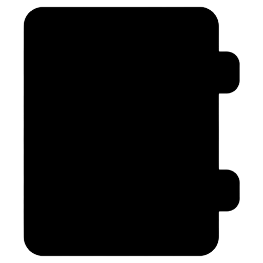 address book Solid Glyph icon
