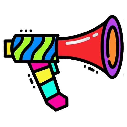 air horn Pop Art icon