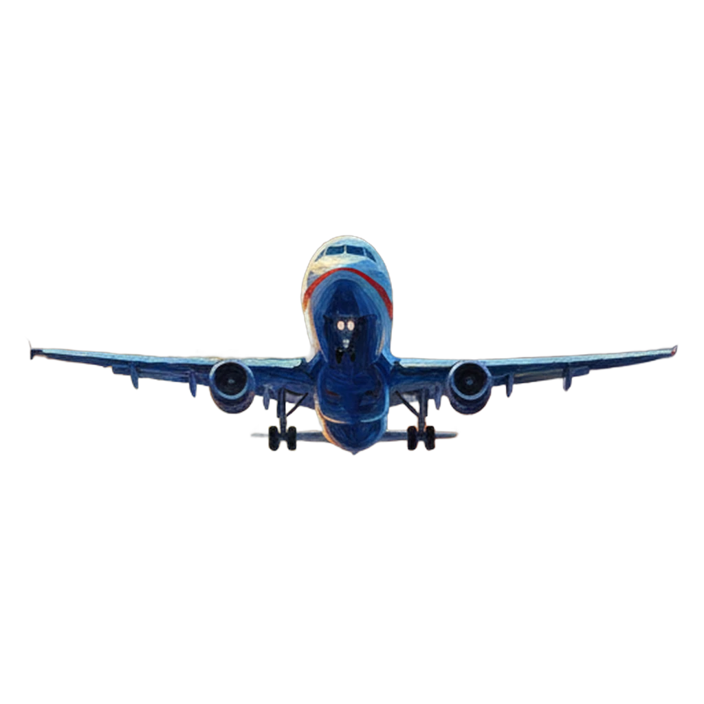 airplane departure Oil Painting icon - free AI-generated oil painting icon for web and app projects