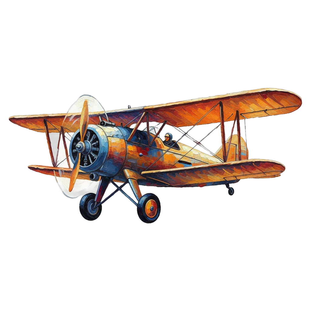 airplane Oil Painting icon