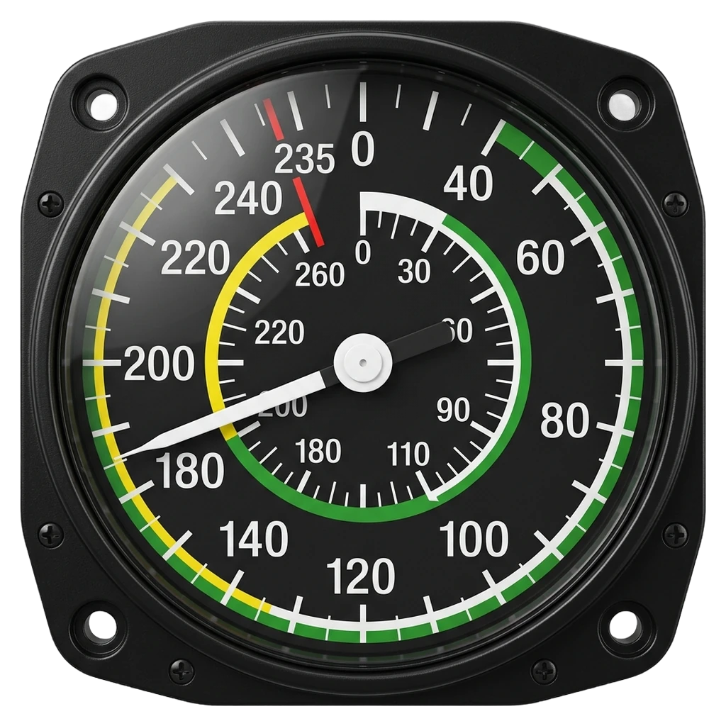 airspeed indicator Photorealistic icon - free AI-generated photorealistic icon for web and app projects