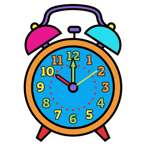 alarm clock Pop Art icon - free AI-generated pop art icon for web and app projects