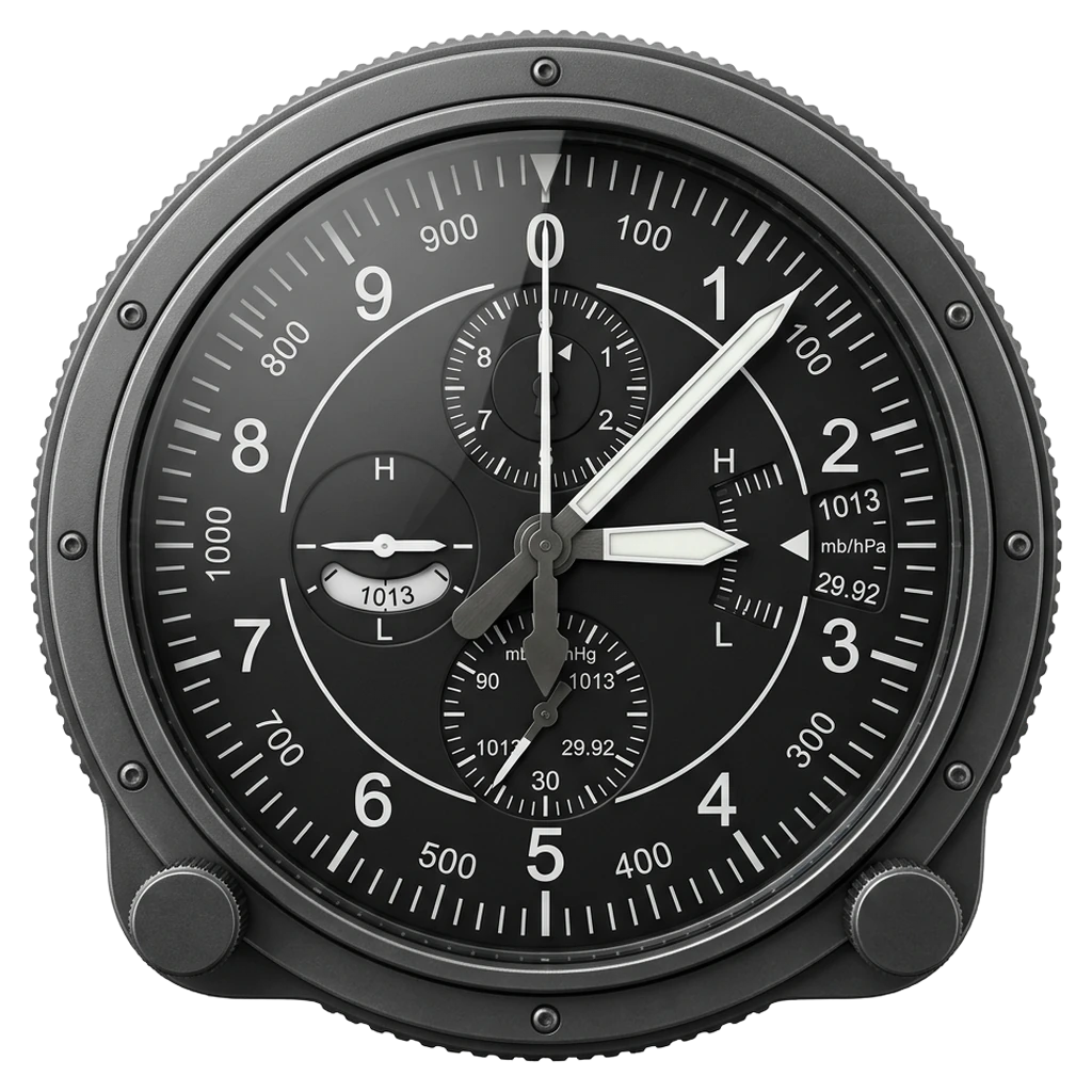 altimeter dial Photorealistic icon - free AI-generated photorealistic icon for web and app projects