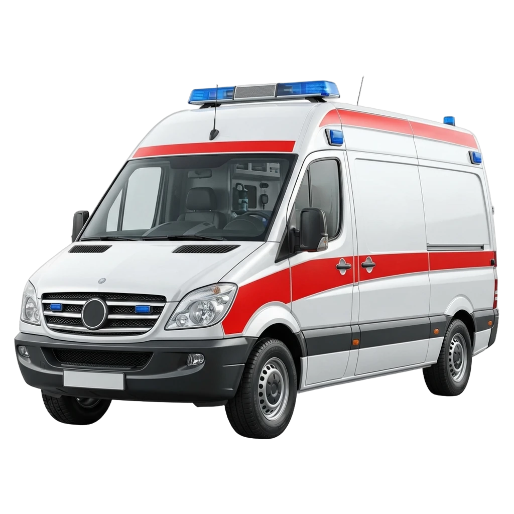 ambulance Photorealistic icon