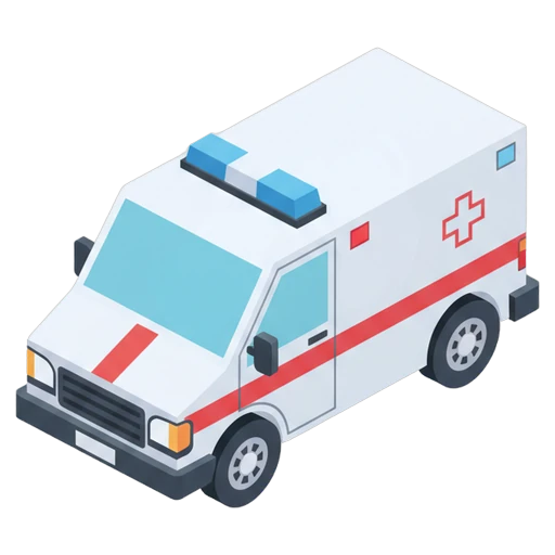 ambulance Isometric icon