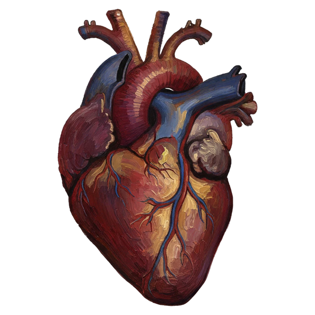 anatomical heart Oil Painting icon