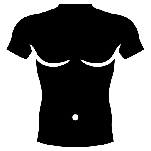 anatomy torso Solid Glyph icon