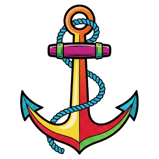 anchor Pop Art icon