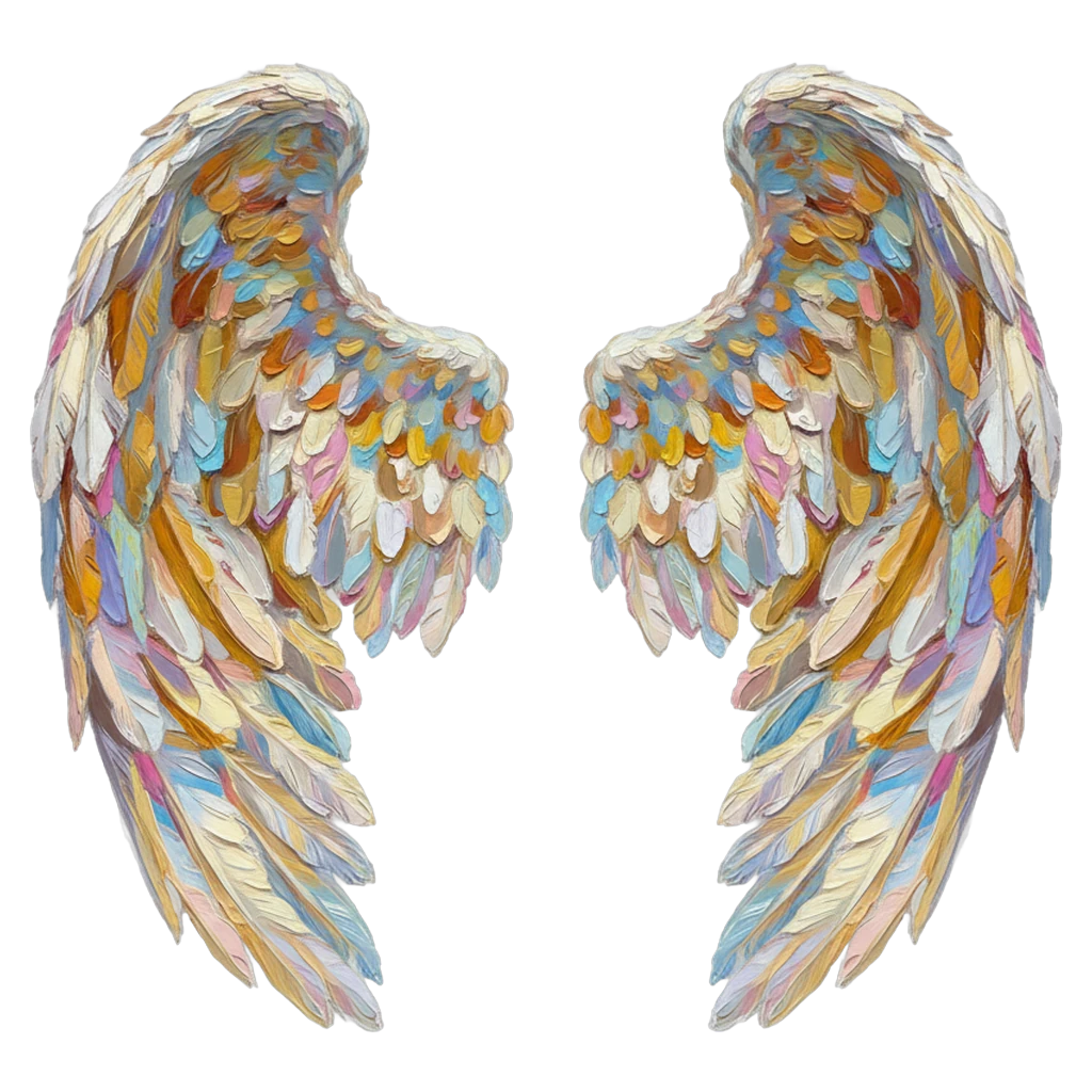 angel wings Oil Painting icon