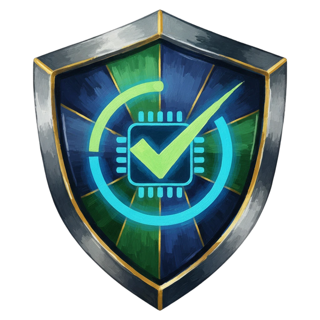 antivirus scan shield Oil Painting icon