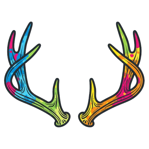 antlers Pop Art icon
