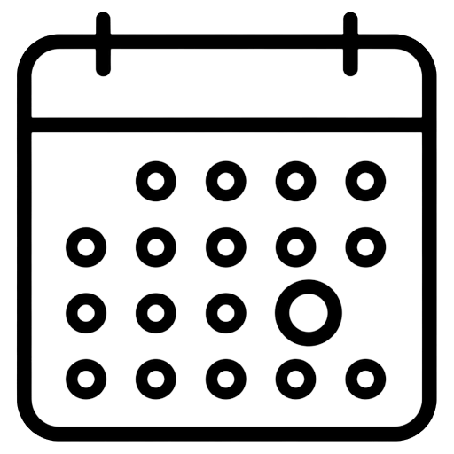 appointment calendar Line Art icon