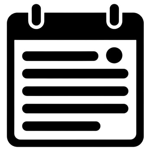 appointment calendar Solid Glyph icon