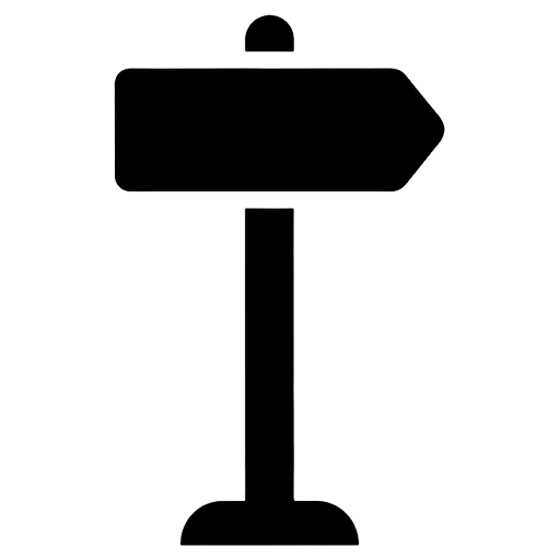 arrow signpost Solid Glyph icon
