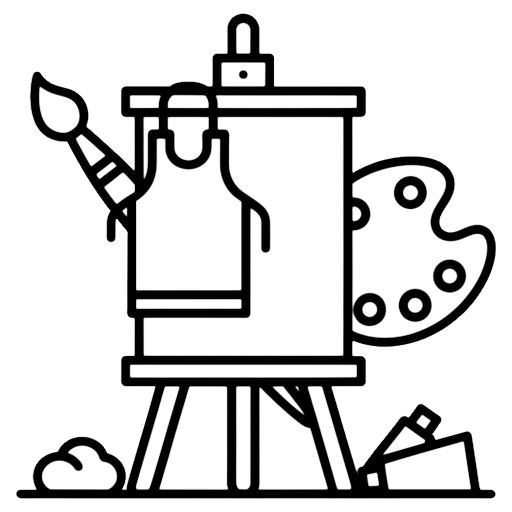 art class Line Art icon