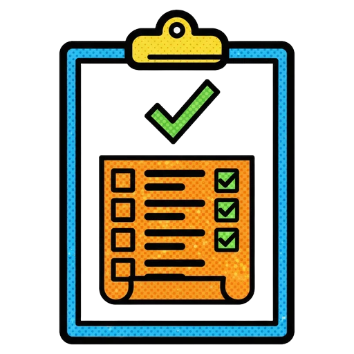 article optimization checklist Pop Art icon