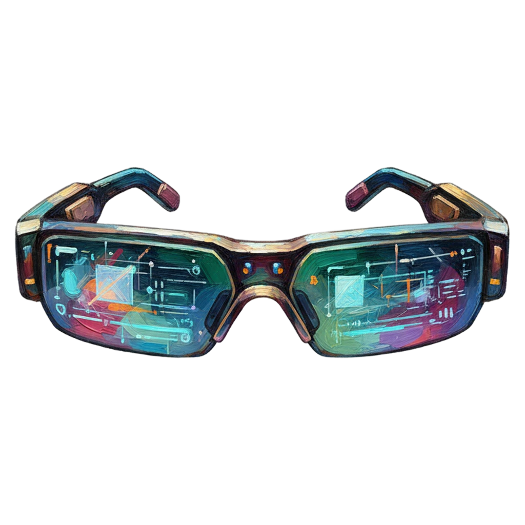 augmented reality glasses Oil Painting icon - free AI-generated oil painting icon for web and app projects