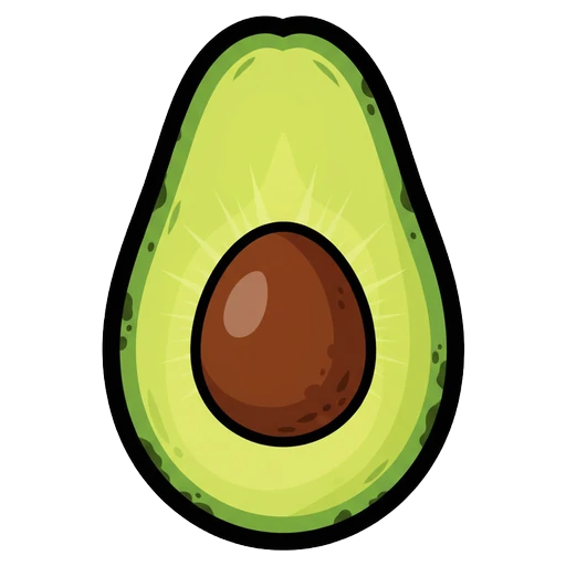 avocado Pop Art icon