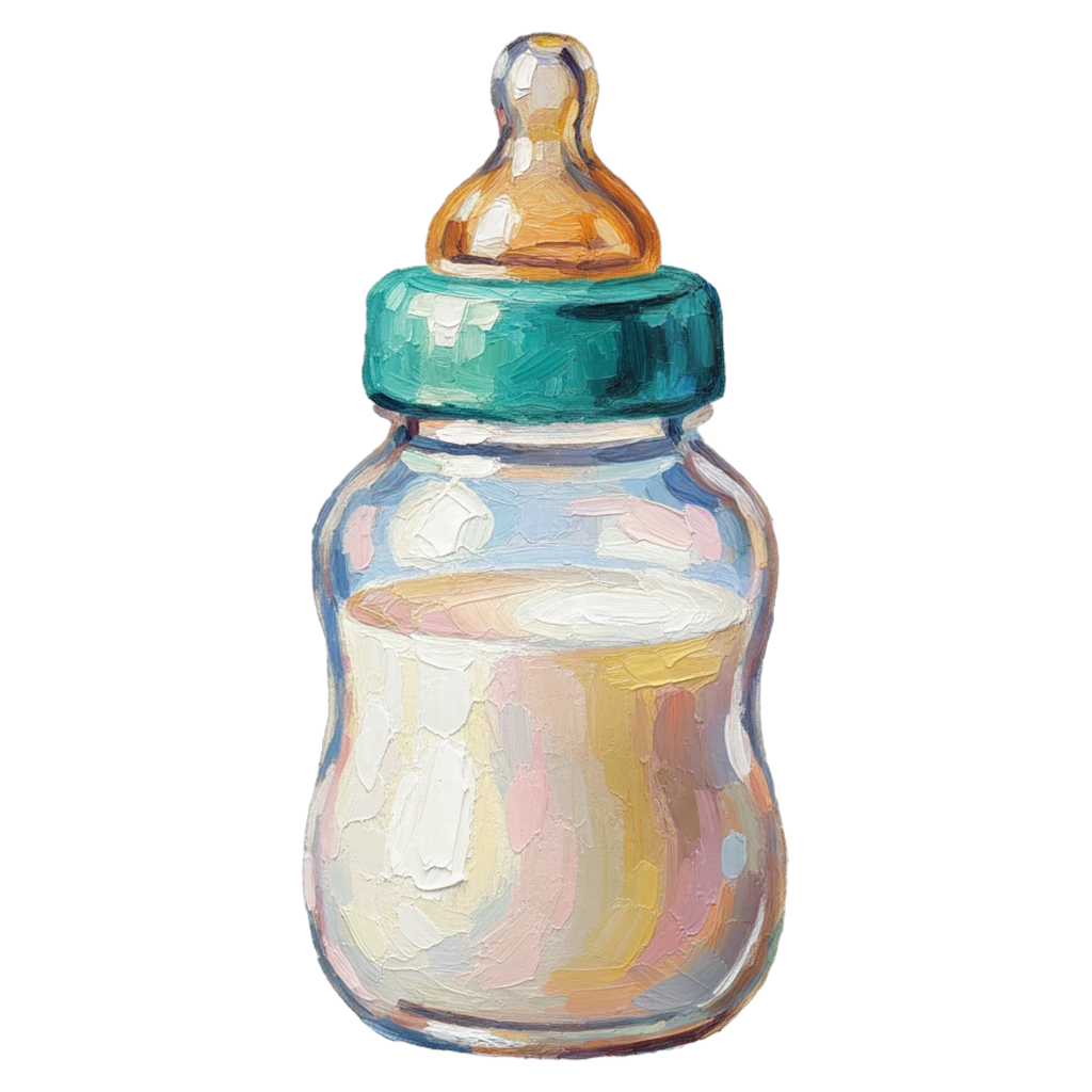 baby bottle Oil Painting icon