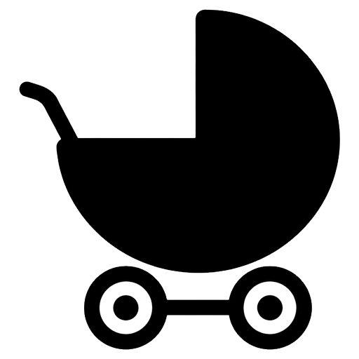 baby carriage Solid Glyph icon