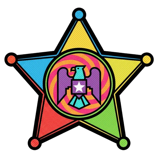 badge Pop Art icon