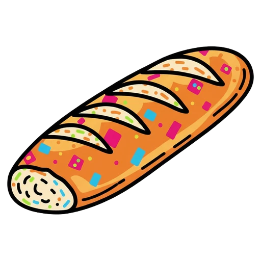 baguette Pop Art icon