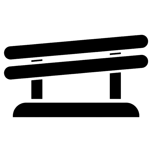balance beam Solid Glyph icon